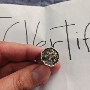 Lone Wolf - Sterling Silver  ring